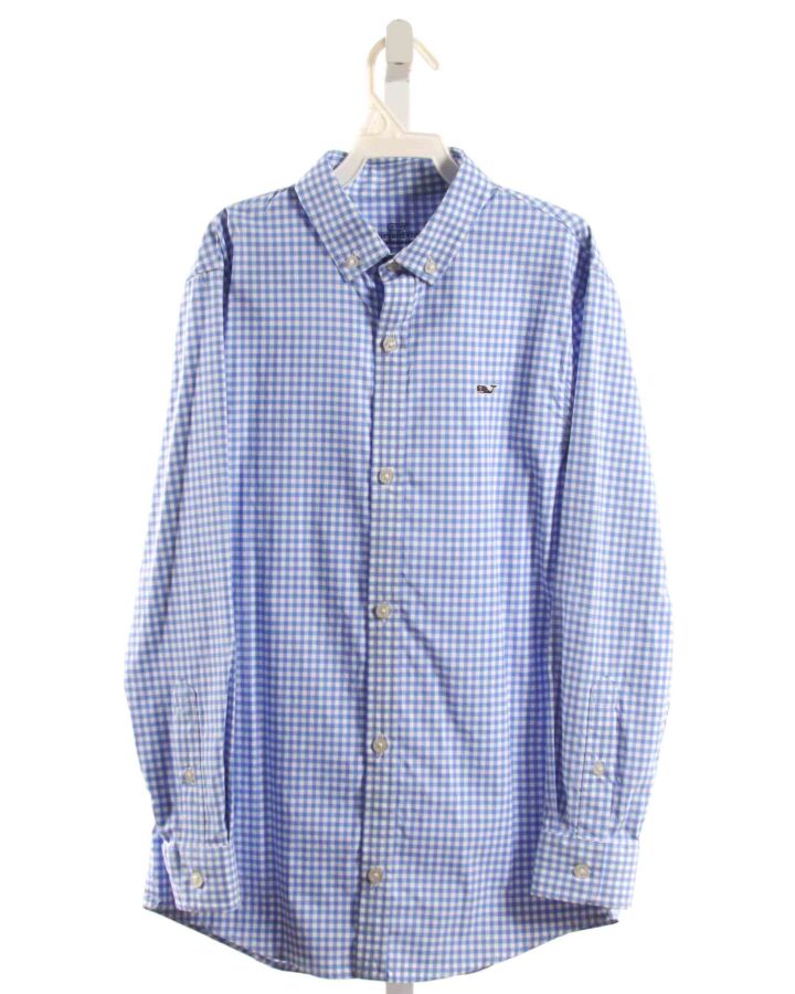 VINEYARD VINES  BLUE  GINGHAM  DRESS SHIRT