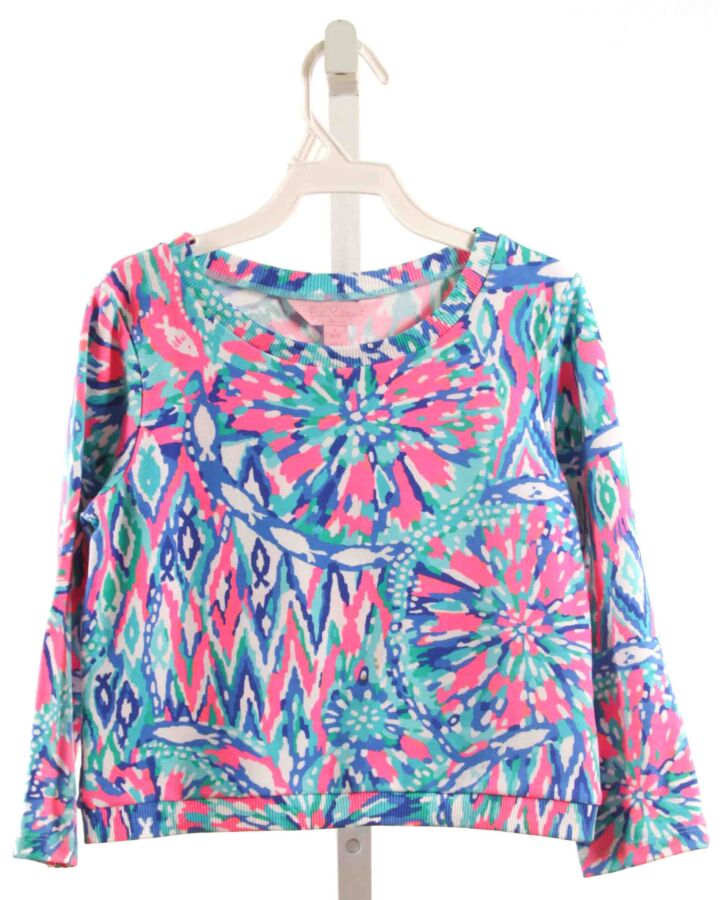 LILLY PULITZER  AQUA    KNIT LS SHIRT