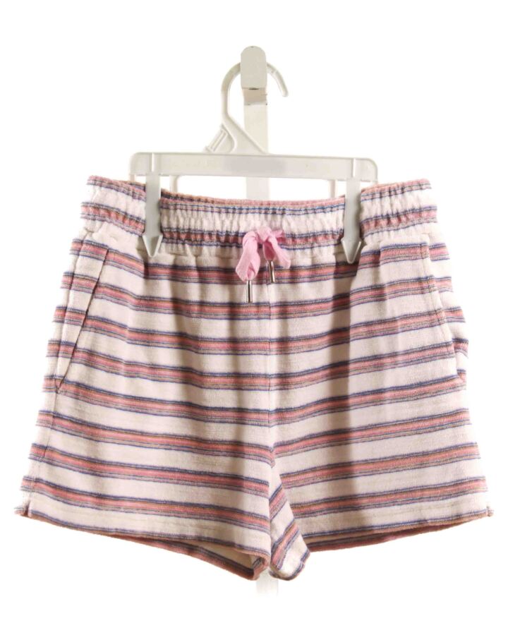 ROBERTA ROLLER RABBIT  PINK TERRY CLOTH STRIPED  SHORTS