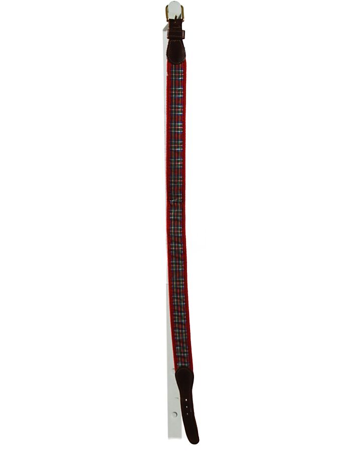 J. BAILEY  RED  PLAID  BELT