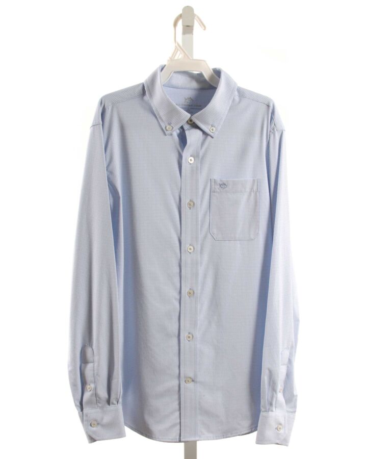 SOUTHERN TIDE  LT BLUE  GINGHAM  DRESS SHIRT