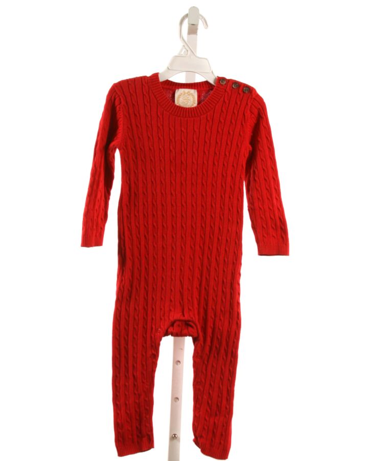 THE BEAUFORT BONNET COMPANY  RED    KNIT ROMPER