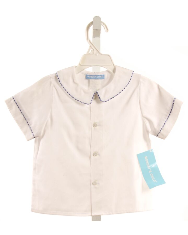 MONDAY'S CHILD  WHITE PIQUE   DRESS SHIRT