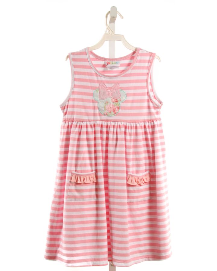 JELLYBEANS  PINK  STRIPED  KNIT DRESS