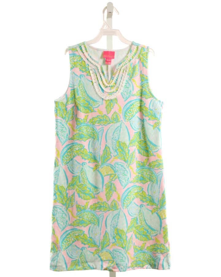 LILLY PULITZER  GREEN KNIT  PRINTED DESIGN DRESS