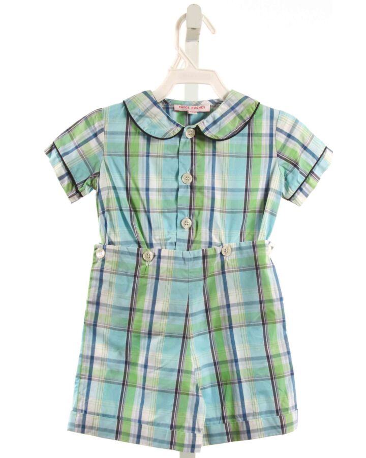 KAYCE HUGHES  GREEN  PLAID  2-PIECE OUTFIT