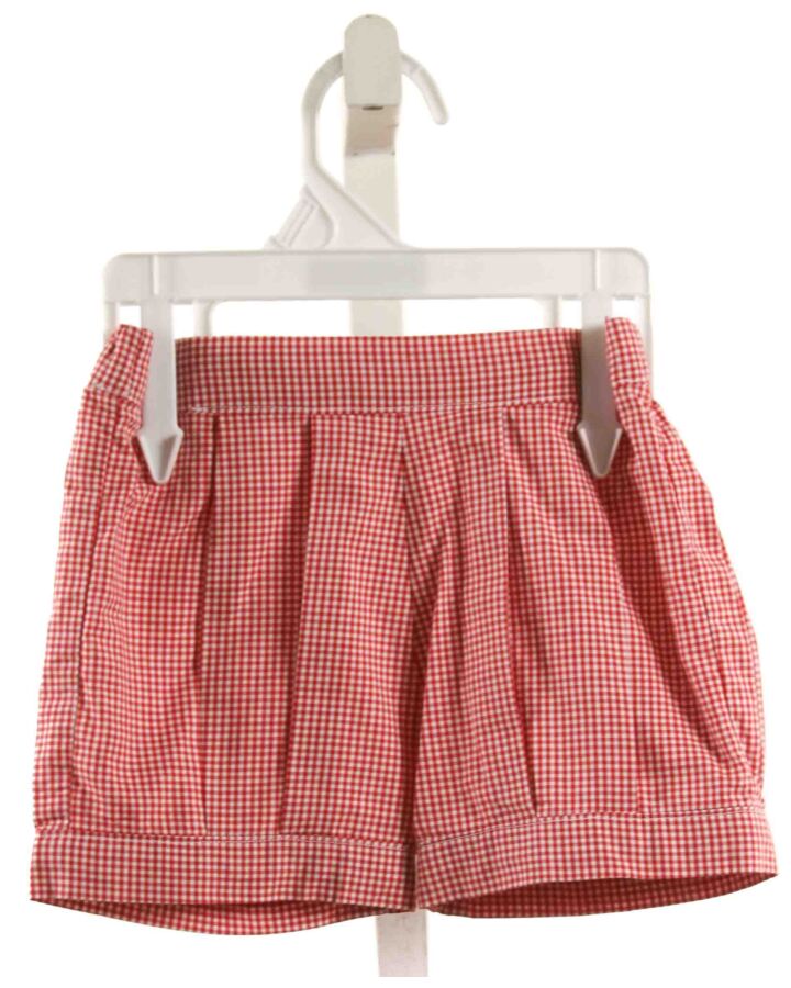 NO TAG  RED  GINGHAM  SHORTS