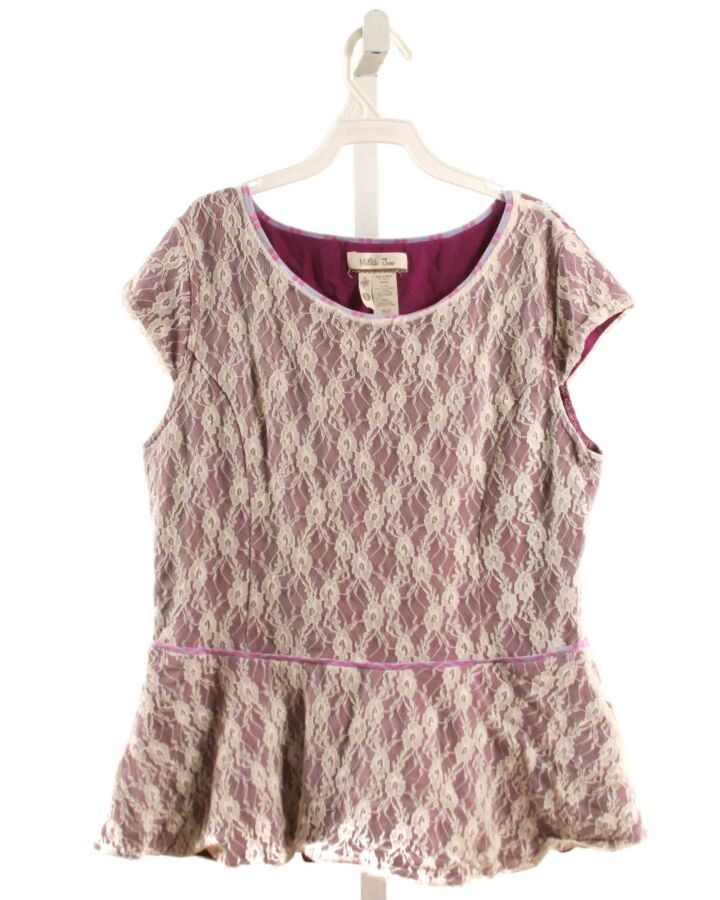 MATILDA JANE  PURPLE LACE   SLEEVELESS SHIRT