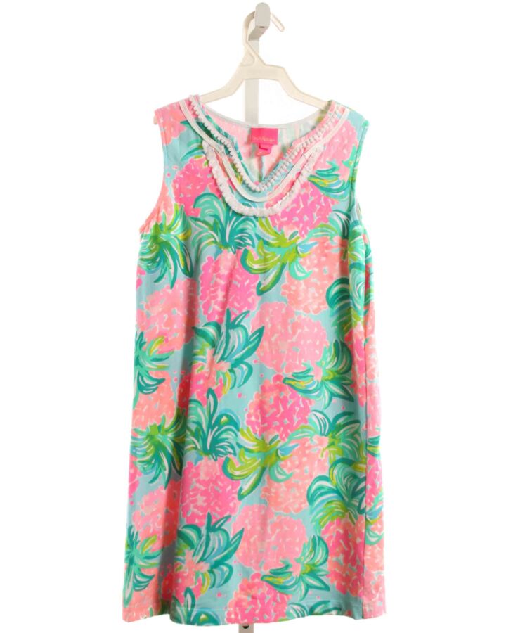 LILLY PULITZER  PINK  FLORAL  KNIT DRESS