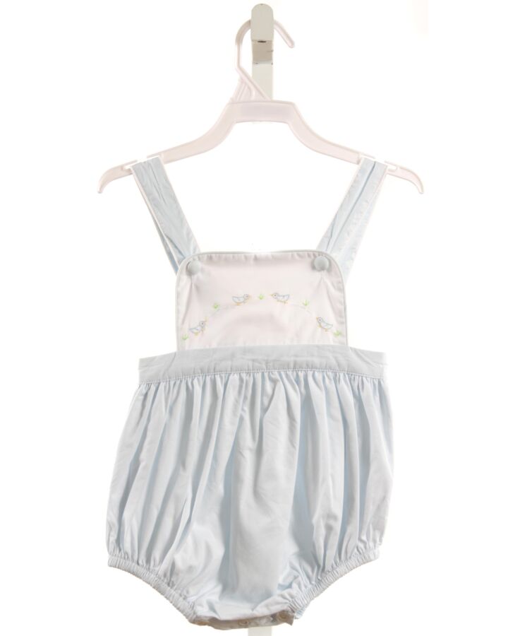 THE PROPER PEONY  LT BLUE   EMBROIDERED BUBBLE