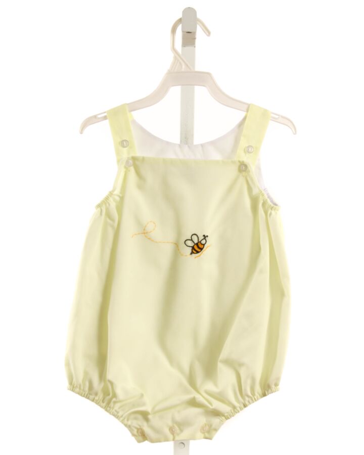 THE PROPER PEONY  PALE YELLOW   EMBROIDERED BUBBLE