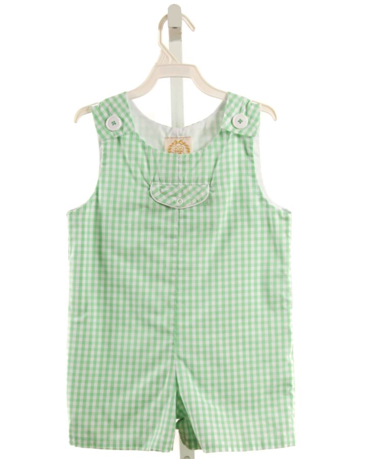 THE BEAUFORT BONNET COMPANY  MINT  GINGHAM  JON JON