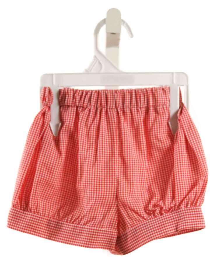 NO TAG  RED  GINGHAM  SHORTS