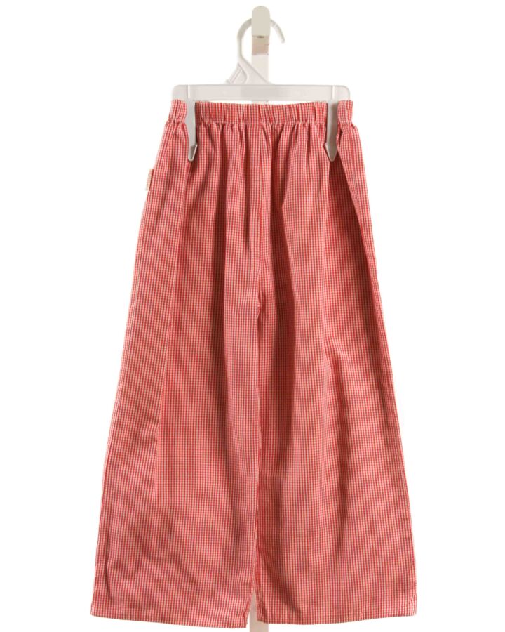 MARY JAMES  RED  GINGHAM  PANTS