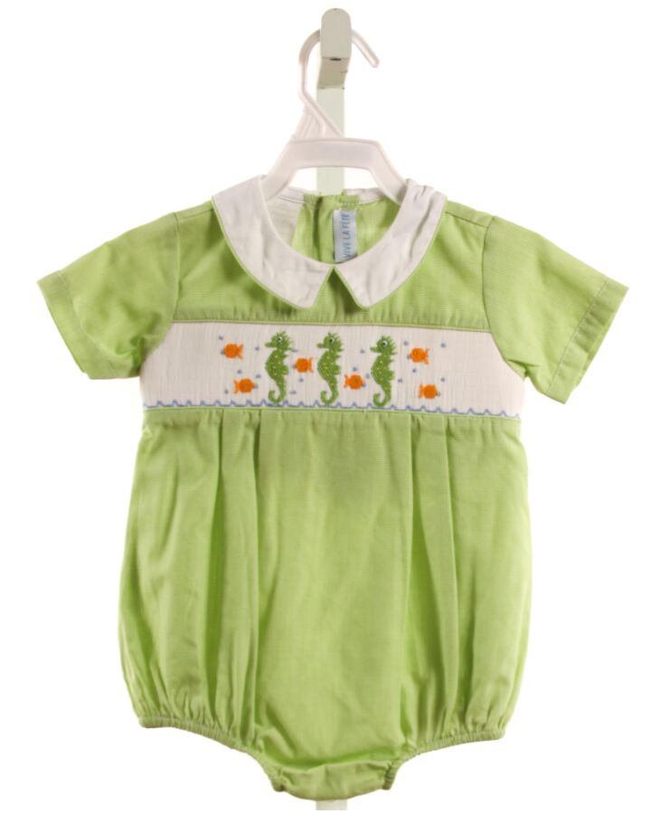 VIVE LA FETE  LIME GREEN   SMOCKED BUBBLE