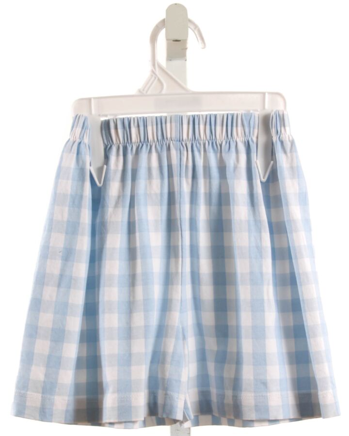 NO TAG  LT BLUE  GINGHAM  SHORTS