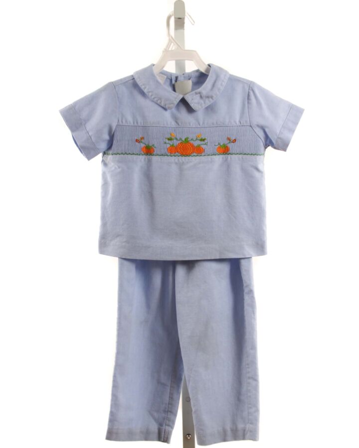 SMOCKED AUCTIONS  CHAMBRAY   SMOCKED 2-PIECE OUTFIT