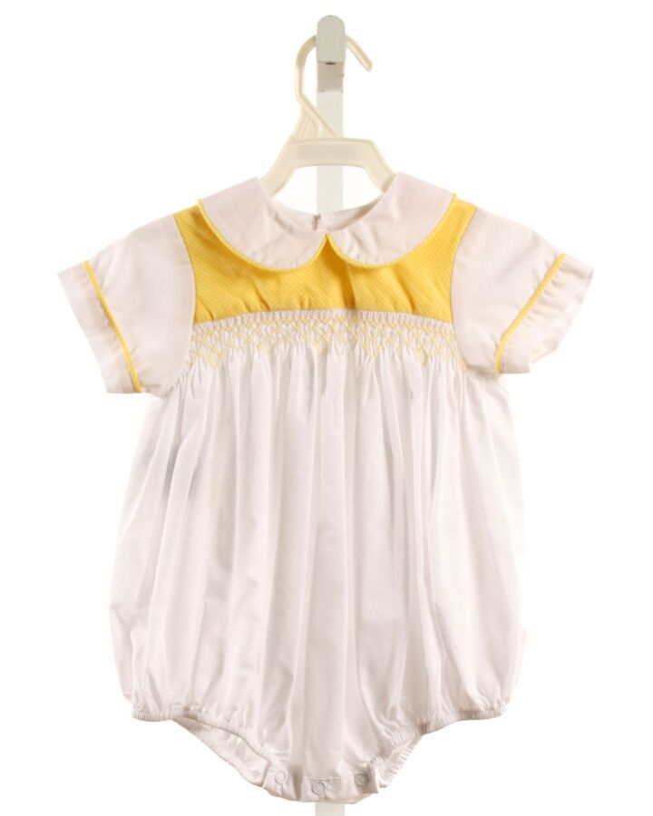 LULLABY SET  YELLOW  GINGHAM SMOCKED BUBBLE