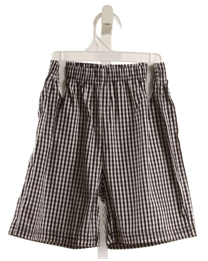 NO TAG  BLACK  GINGHAM  SHORTS