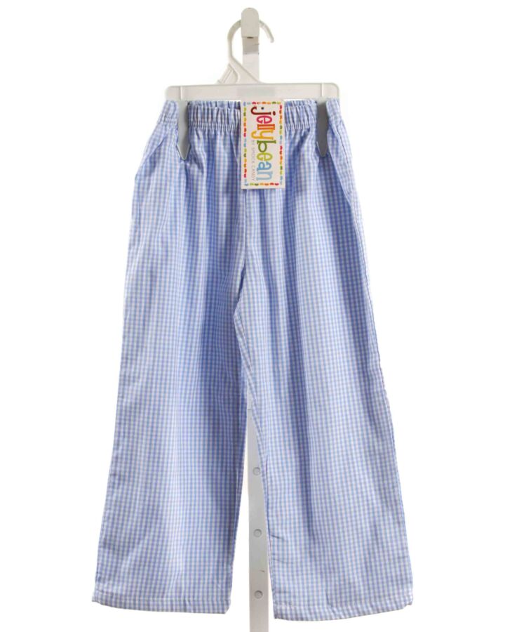 JELLYBEANS  LT BLUE  GINGHAM  PANTS