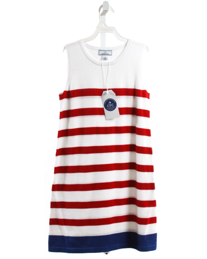 CPC  WHITE KNIT STRIPED  DRESS