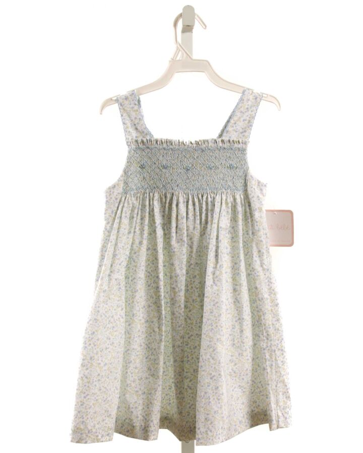 PETIT BEBE  BLUE  FLORAL SMOCKED DRESS