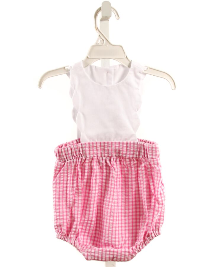 PRIM & PROPER  PINK SEERSUCKER GINGHAM  BUBBLE