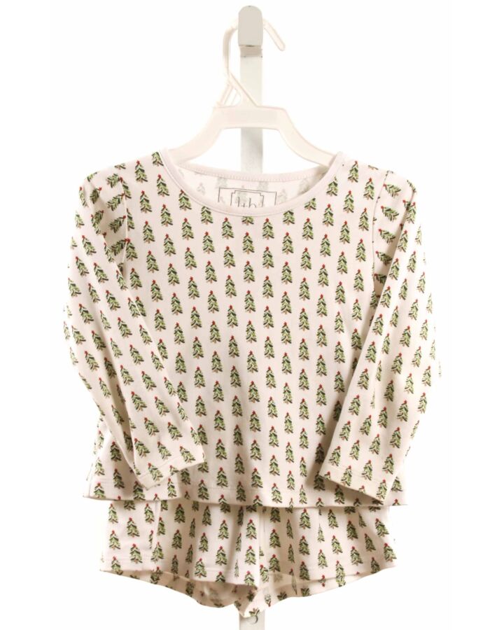 LILA + HAYES  GREEN KNIT  PRINTED DESIGN LOUNGEWEAR