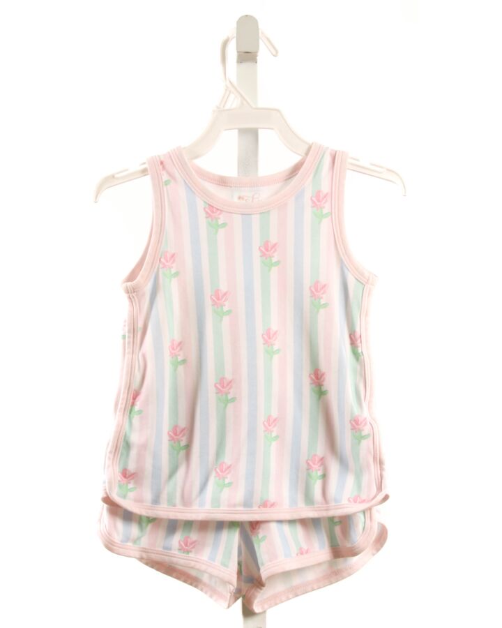 JAMES & LOTTIE  PINK KNIT FLORAL  LOUNGEWEAR