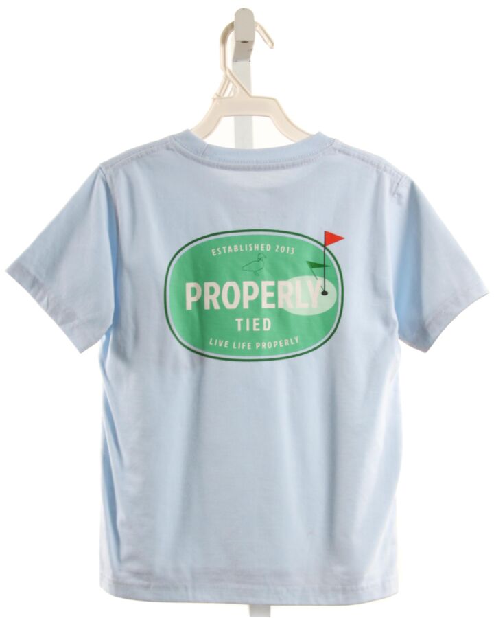 PROPERLY TIED  LT BLUE   PRINTED DESIGN T-SHIRT