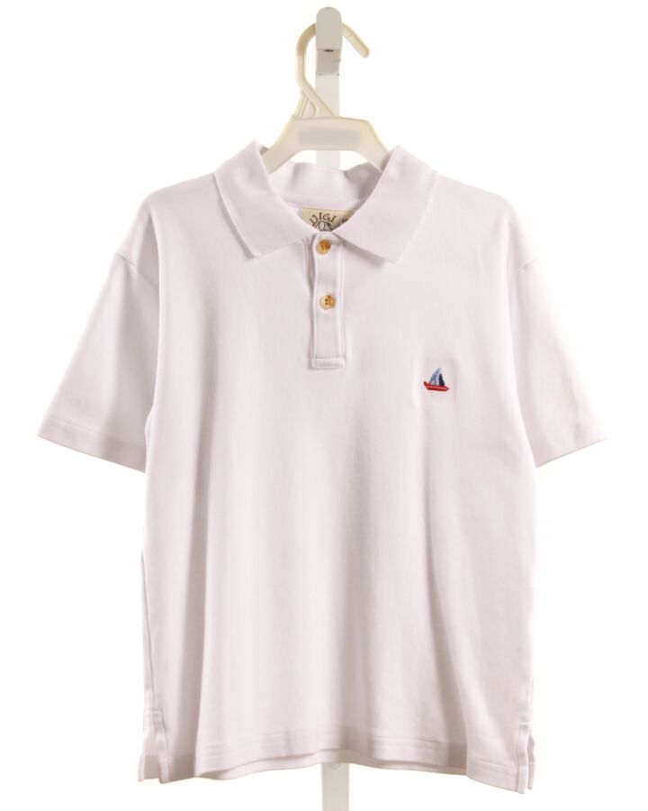LUIGI  WHITE    KNIT SS SHIRT