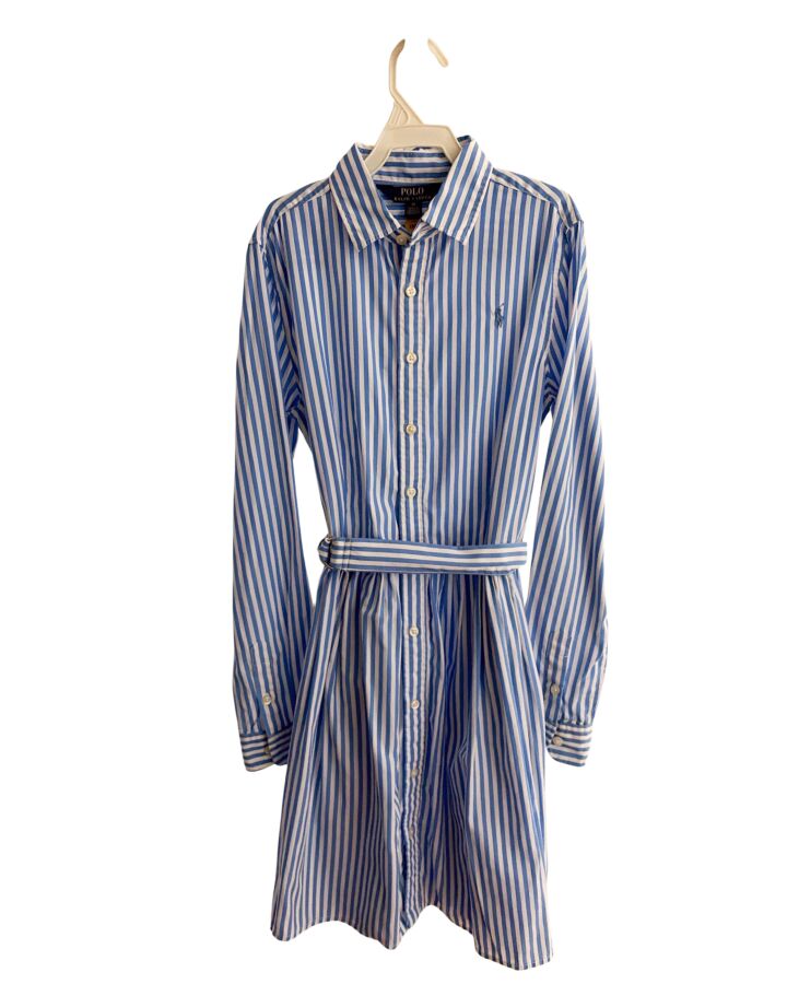 POLO BY RALPH LAUREN  LT BLUE  STRIPED  DRESS