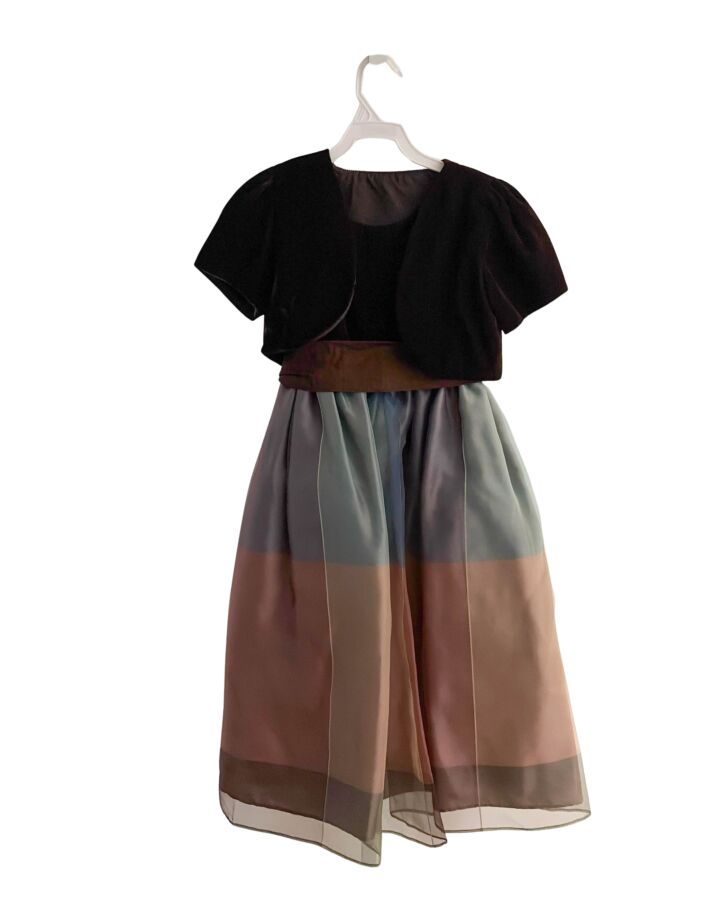 DIMPLES LOS ANGELES  MULTI-COLOR VELVET   PARTY DRESS