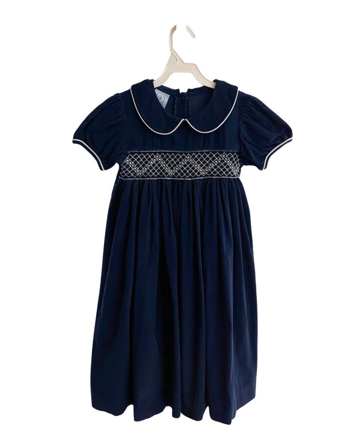EVERYDAY HEIRLOOM  NAVY CORDUROY  SMOCKED DRESS