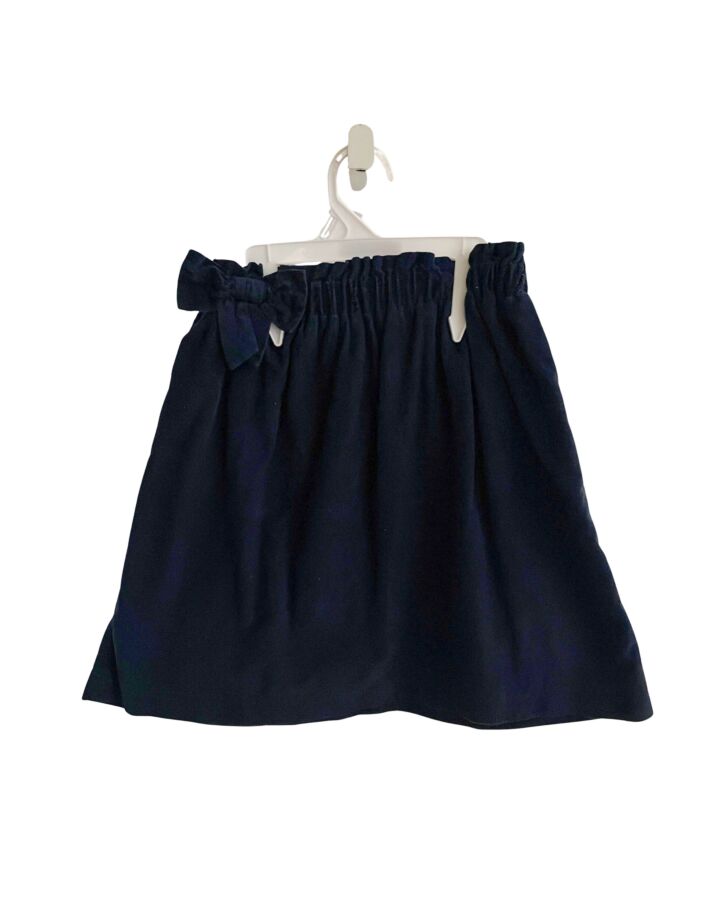 LITTLE ENGLISH  NAVY CORDUROY   SKIRT WITH BOW