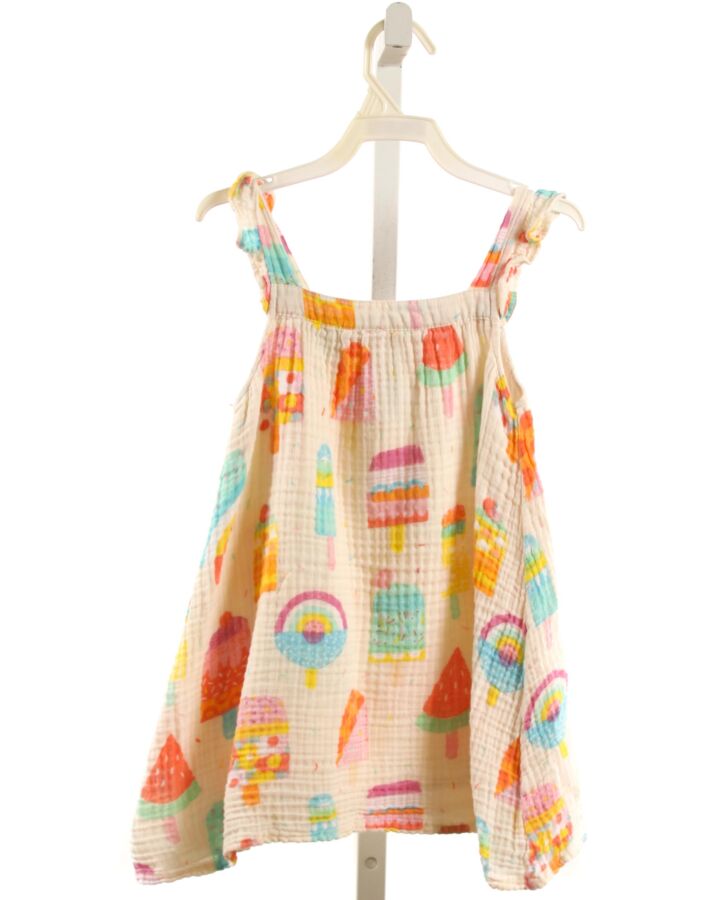 ANGEL DEAR  MULTI-COLOR KNIT  PRINTED DESIGN DRESS