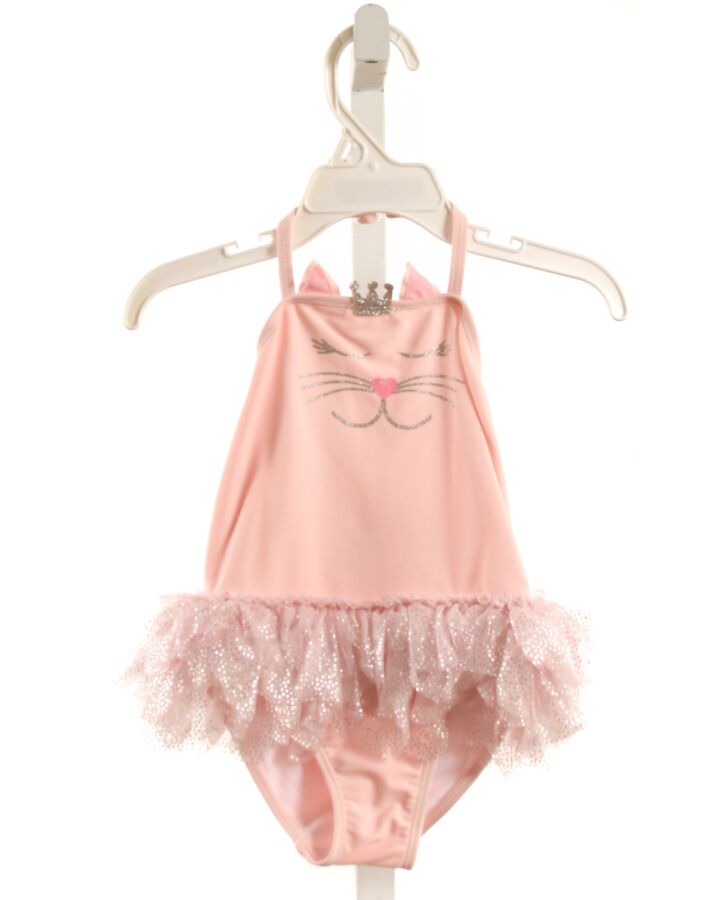 KATE MACK  PINK    1-PIECE SWIMSUIT WITH TULLE