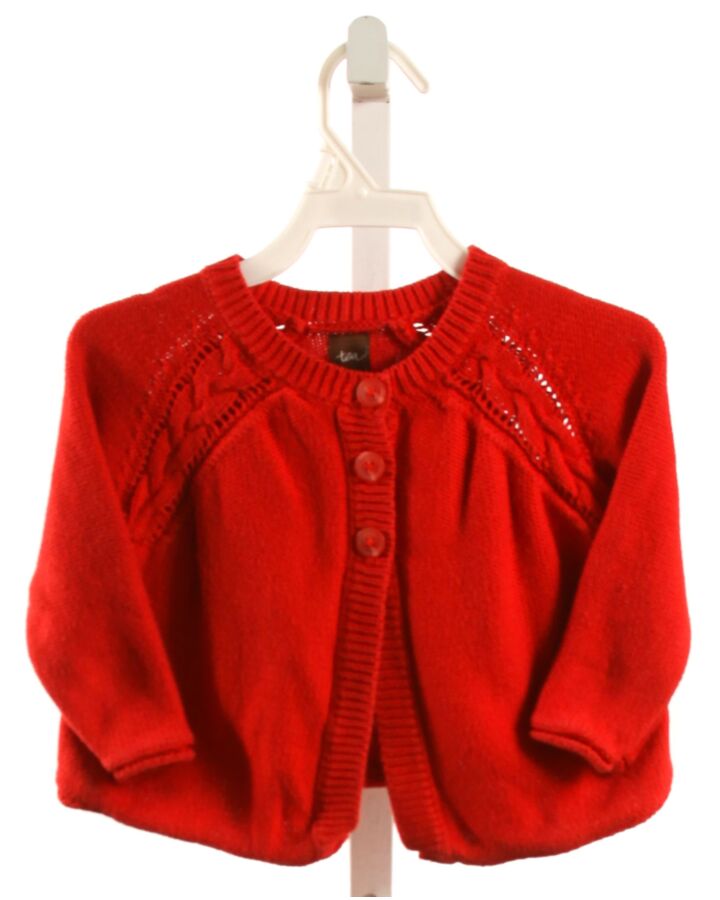 TEA  RED    CARDIGAN