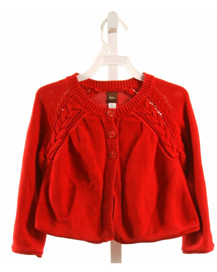 TEA  RED    CARDIGAN