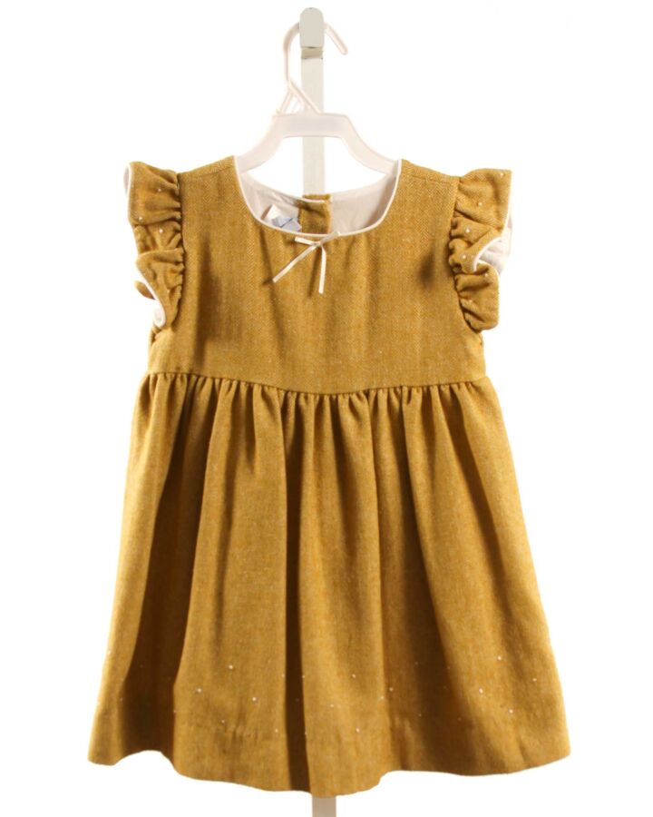 BELLA BLISS  MUSTARD SWISS DOT   PARTY DRESS