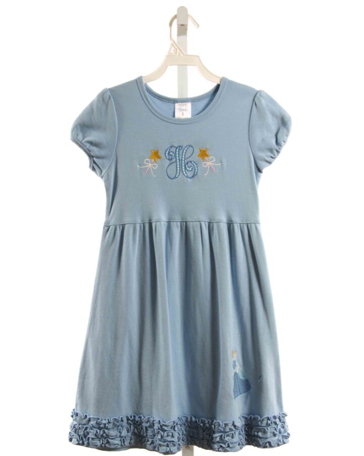 ARB BLANKS  BLUE   APPLIQUED KNIT DRESS