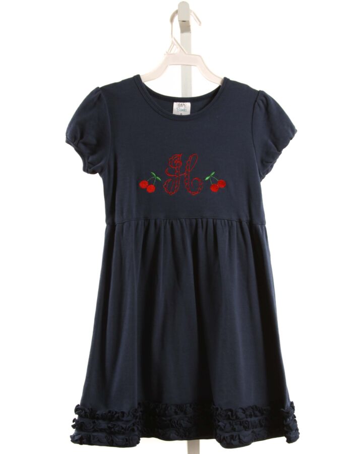 ARB BLANKS  NAVY   APPLIQUED KNIT DRESS