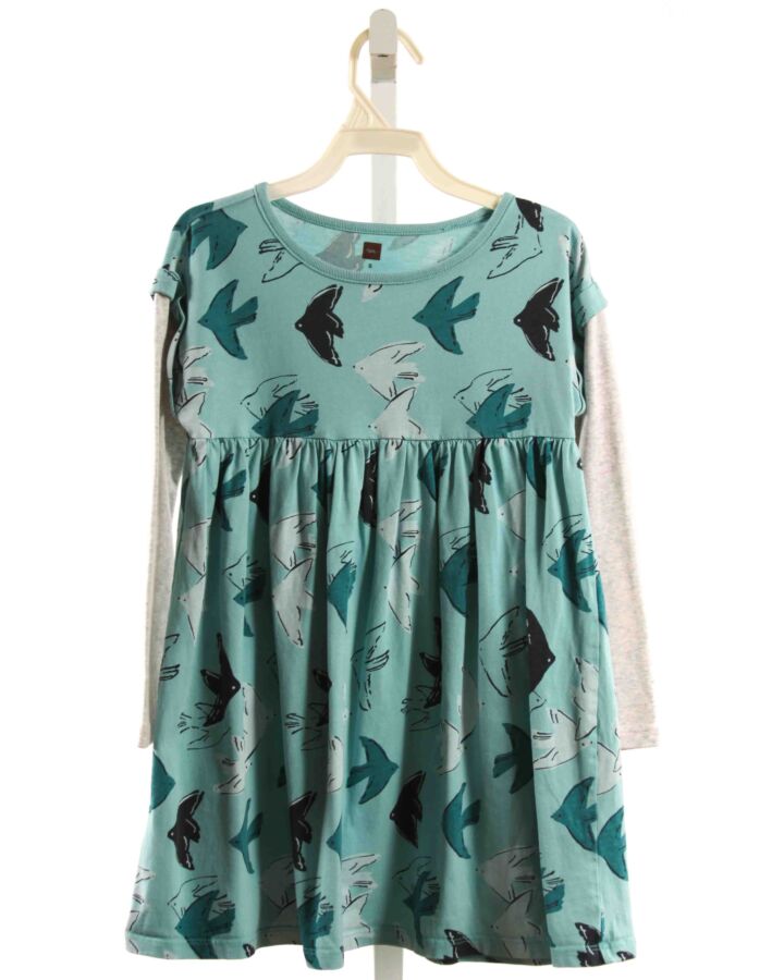 TEA  BLUE    KNIT DRESS