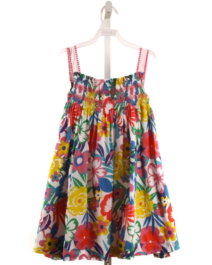 MINI BODEN  MULTI-COLOR  FLORAL SMOCKED DRESS