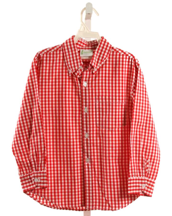 ZUCCINI  RED  GINGHAM  DRESS SHIRT