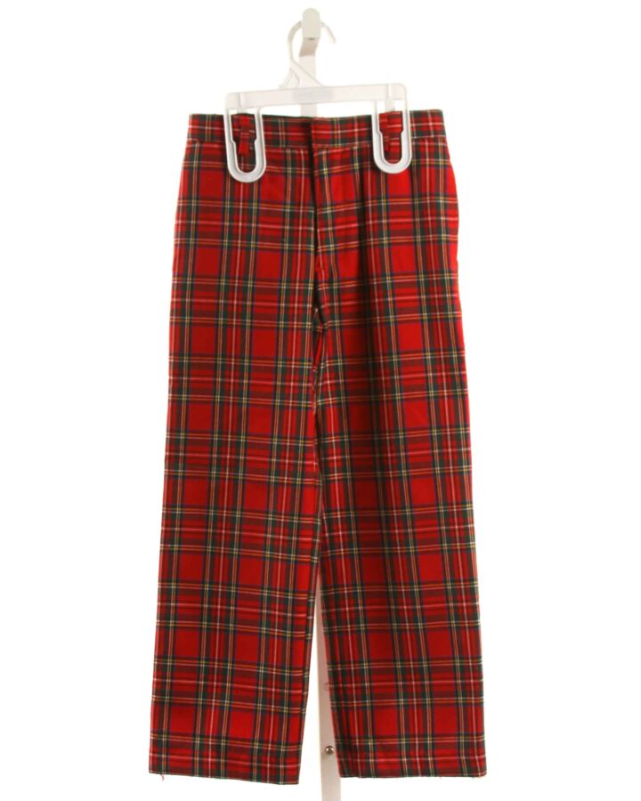 FLORENCE EISEMAN  RED  PLAID  PANTS