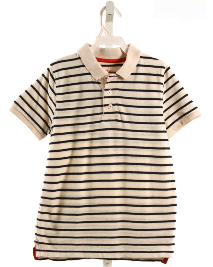 MINI BODEN  CREAM  STRIPED  KNIT SS SHIRT
