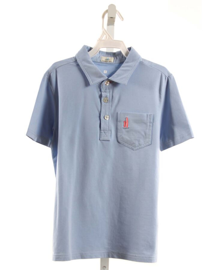 JOHNNIE-O  BLUE    KNIT SS SHIRT