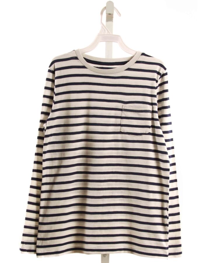 MINI BODEN  BLUE  STRIPED  KNIT LS SHIRT