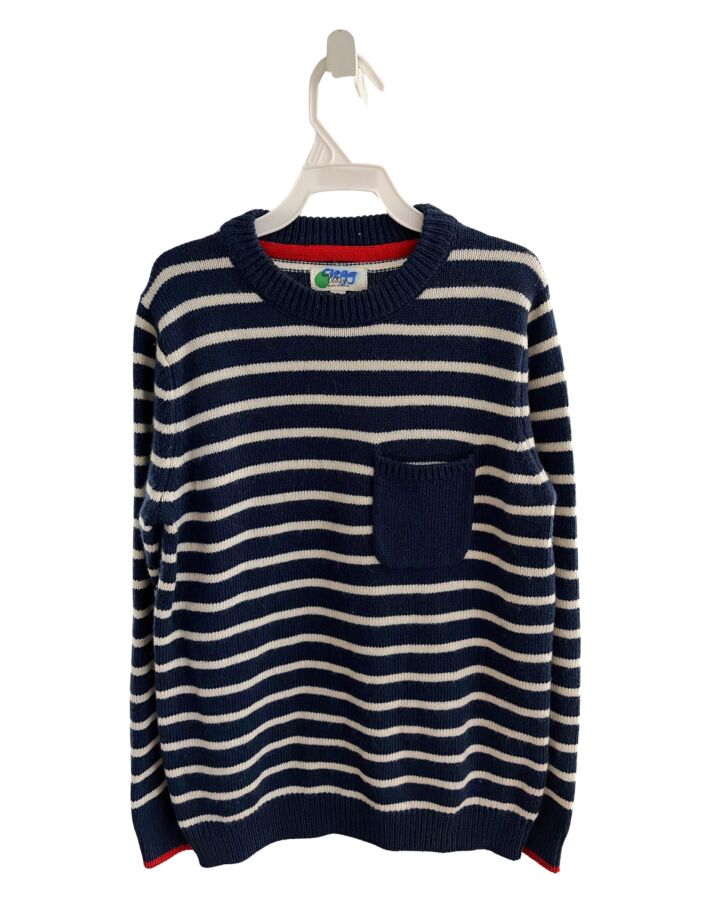 MINI BODEN  BLUE  STRIPED  SWEATER